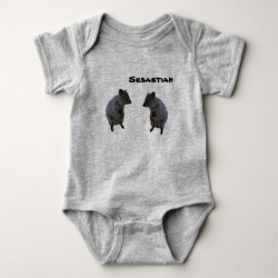 Sebastian Nom Avec 2 Quokkas Australiens, Body Béb