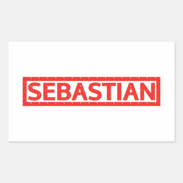 Sebastian Stamp Sticker (Front)