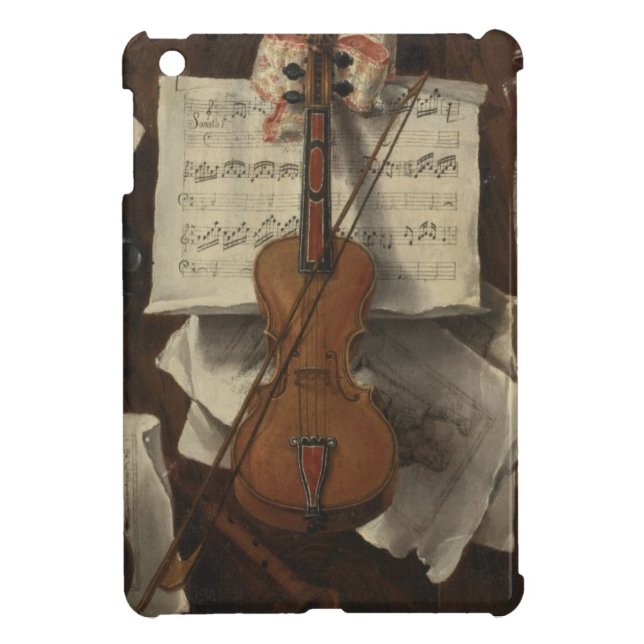 Sebastiano Lazzari Trompe - Violin and Music Notes iPad Mini Case (Back)