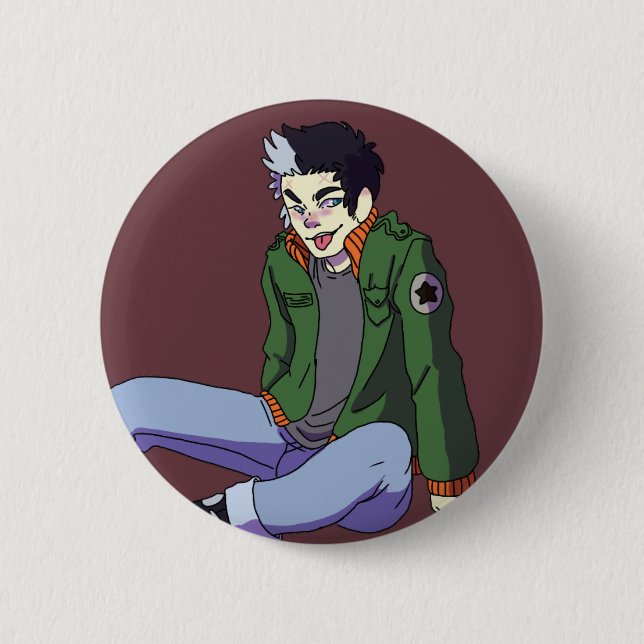 Sebastion 2 Inch Round Button (Front)