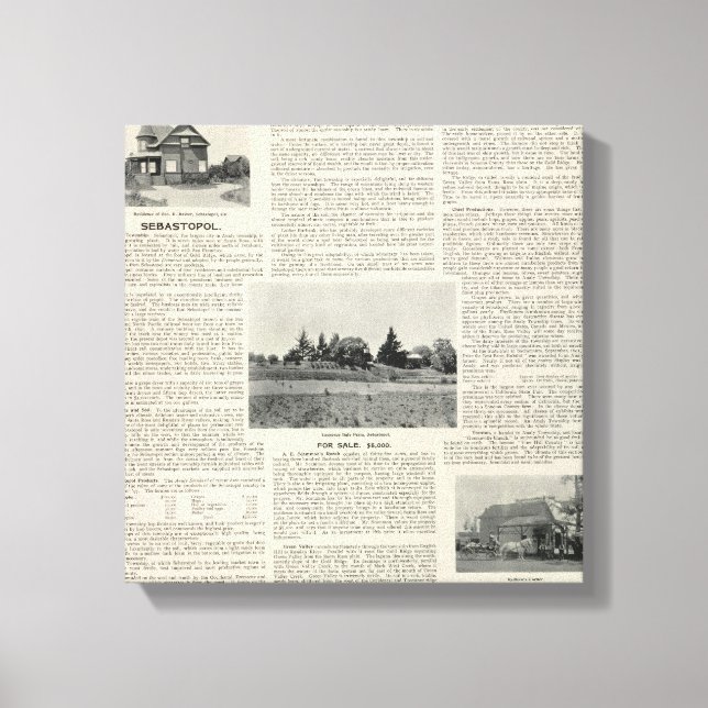 Sebastopol, California Canvas Print (Front)