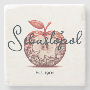 Sebastopol California Gravenstein Apple Fair  Stone Coaster