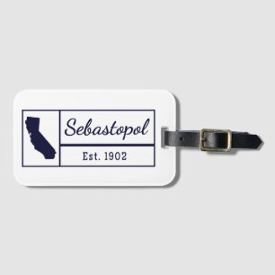 Sebastopol California Sonoma Gravenstein Apple  Luggage Tag