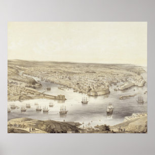 Sebastopol in All Its Glory, 1848, engraved by Day Poster
