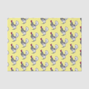 Sebright chicken cartoon illustration tissue paper
