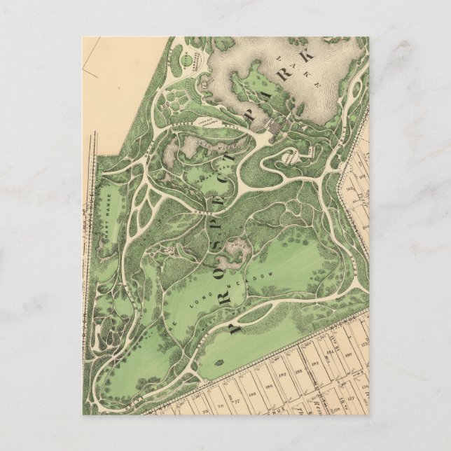 Sec 10 Brooklyn map Postcard (Front)