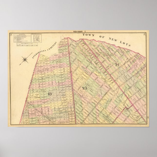 Sec 7 Brooklyn map Poster (Front)