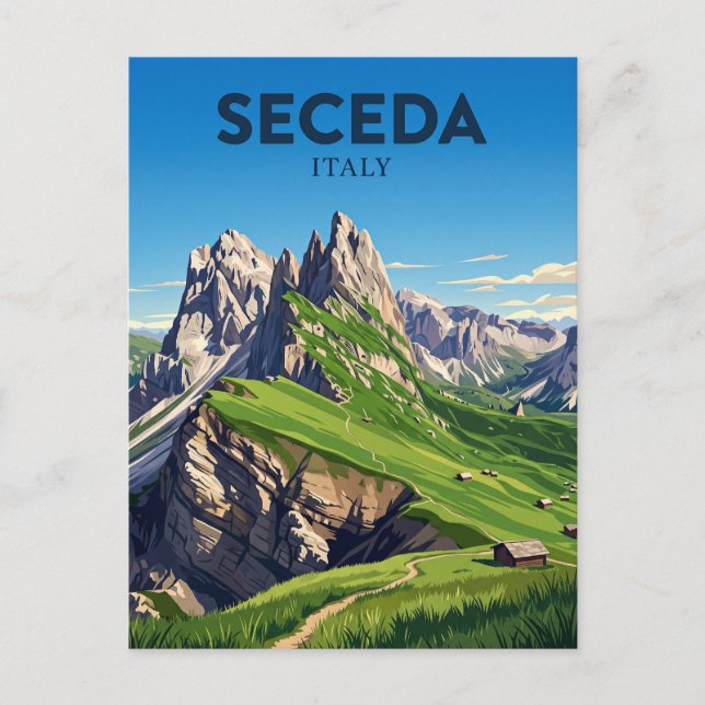 Seceda Italy Postcard (Front)