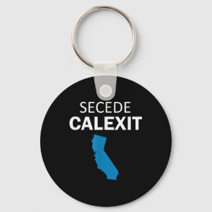 Secede Calexit T Shirt (political T Shirt)  Keychain