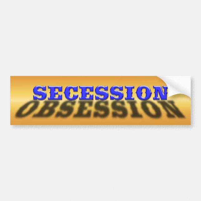 Secession Obsession Bumper Sticker (Front)