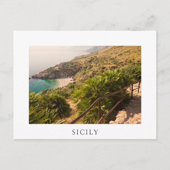 Secluded beach in Lo Zingaro, Sicily Postcard (Front)