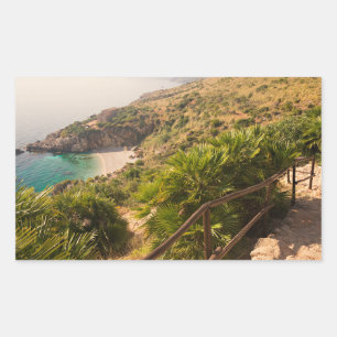 Secluded beach in Lo Zingaro, Sicily Sticker