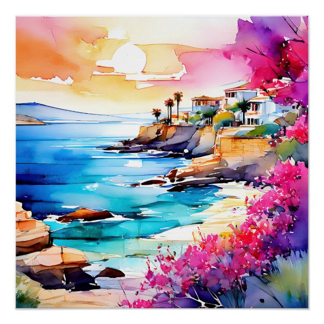 "Secluded Beach"  Poster (Front)