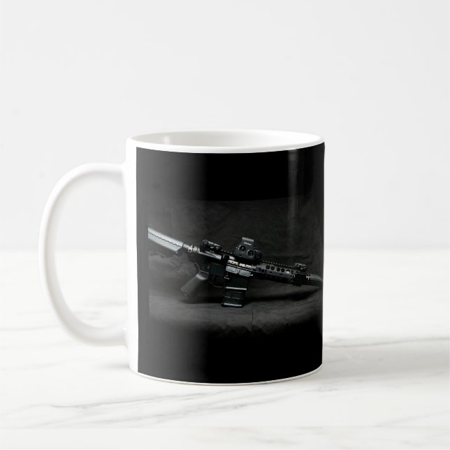Second Amendment - All Black, AR-15 Mug (Left)