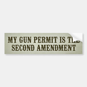 Second Amendment Bumper Sticker
