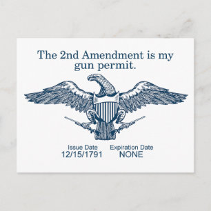 Second Amendment Card