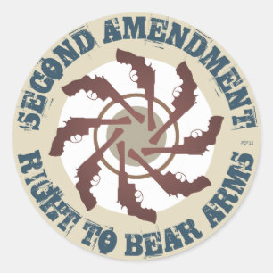 Second Amendment Classic Round Sticker