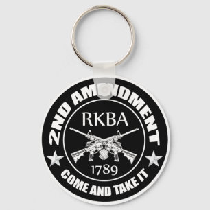 Second Amendment Come And Take It RKBA AR's Keychain