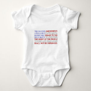 Second Amendment Flag Baby Bodysuit