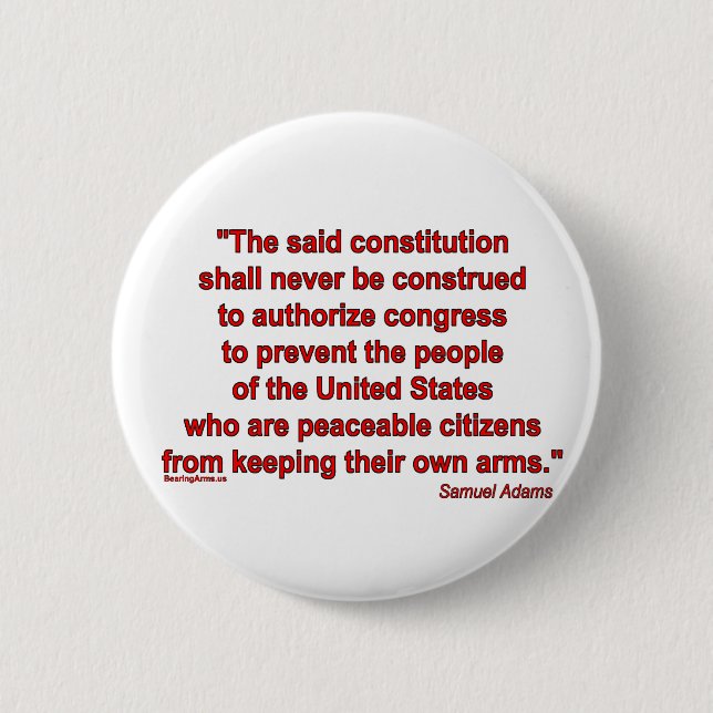 Second Amendment is an Individual Right 2 Inch Round Button (Front)