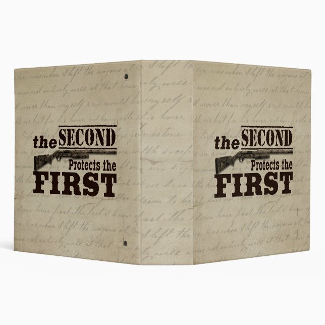 Second Amendment Protects First Amendment Binder (Background)