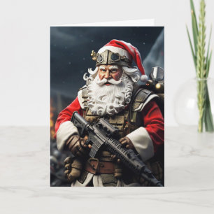 Second Amendment Santa Christmas Card Conservative