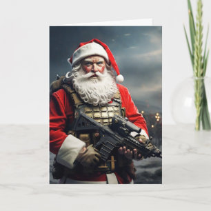 Second Amendment Santa Christmas Card Conservative