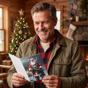 Second Amendment Santa Christmas Card Patriotic