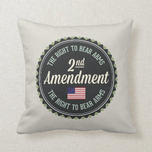 Second Amendment Throw Pillow
