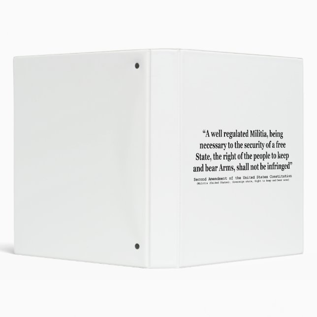 Second Amendment to the United States Constitution Binder (Background)