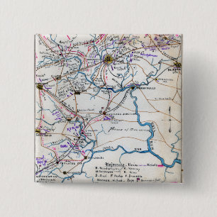 Second Battle of Bull Run 4 2 Inch Square Button