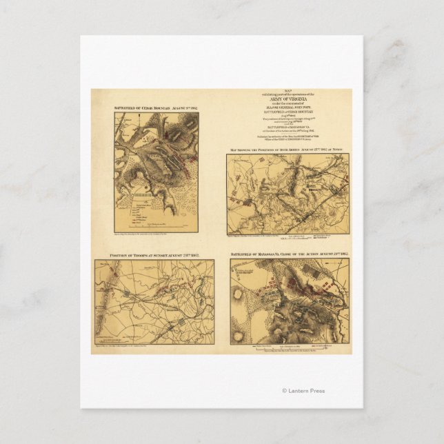 Second Battle of Bull Run 5 Postcard (Front)