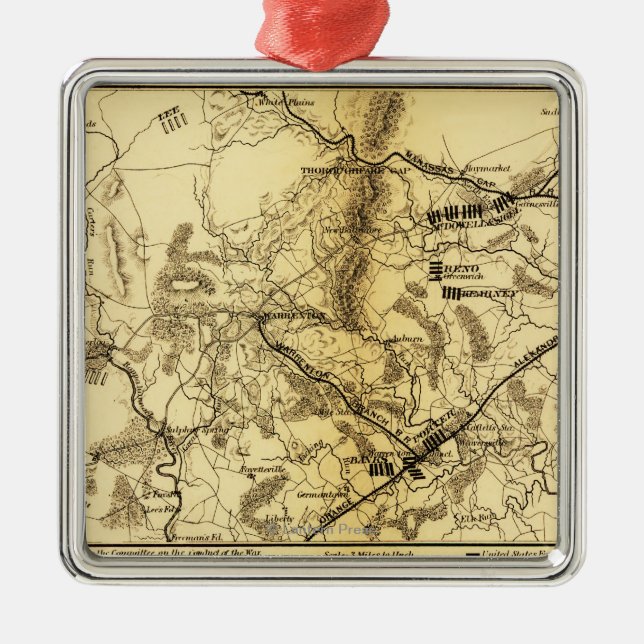 Second Battle of Bull Run 7 Metal Ornament (Front)