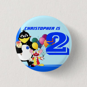 Second birthday 1 inch round button