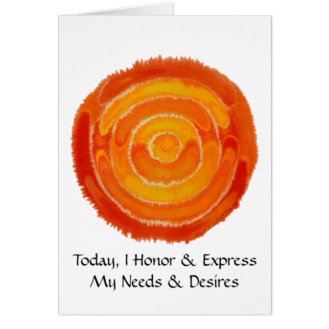 Second Chakra- #1 - Express Needs & Desire (Front)