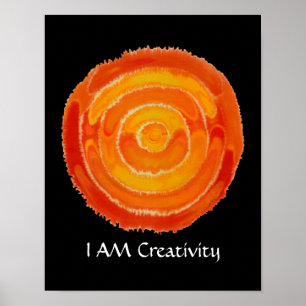 Second Chakra Art: #1: Creativity Issues Poster