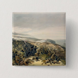 Second Charge of the Guards at Inkerman, 5th Novem 2 Inch Square Button