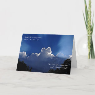 Second Coming Inspirational Scripture Card