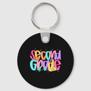 Second Grade Back To School 2nd Grade Squad Teache Keychain