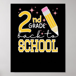 Second Grade Back To School  Poster