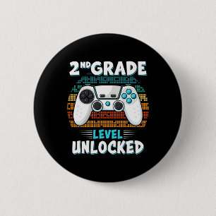 Second Grade Ck To School Gamer 2nd Grade For Boys 2 Inch Round Button