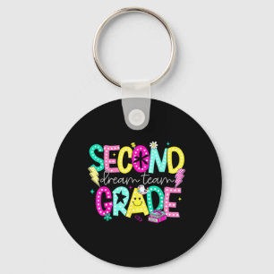 Second Grade Dream Team 2nd Grade Back to School Keychain