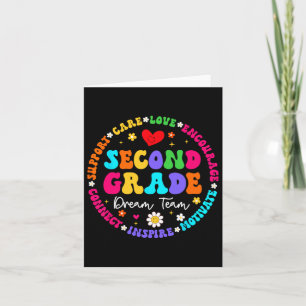 Second Grade Dream Team Back To School Teacher Lov Card