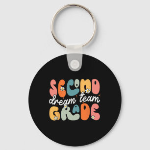 Second Grade Dream Team Ck To School Hello 2nd Gra Keychain