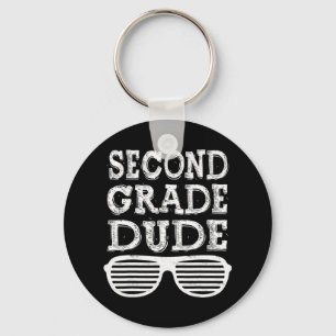 Second Grade Dude Back To School Gift Keychain