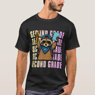 Second Grade Funny Raccoon Back To School 2nd T-Shirt