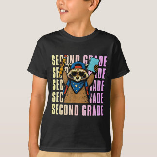 Second Grade Funny Raccoon Back To School 2nd T-Shirt