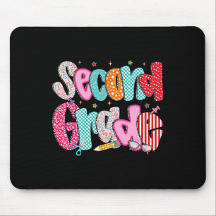 Second Grade Girls Back To School Preppy Pencil 2n Mouse Pad