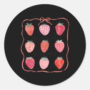 Second Grade Is My Jam 2nd Grade Strawberry Back T Classic Round Sticker