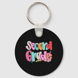 Second Grade Kids 2nd Grade Kids Teachers Back To Keychain